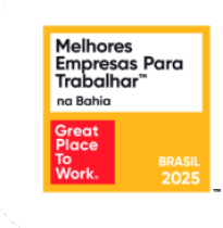 Selo Great Place To Work — Melhores Empresas Para Trabalhar na Bahia, Brasil 2025